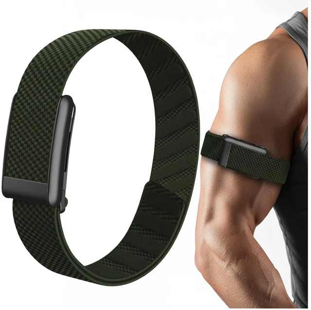 Main image of Ultra-Soft Breathable Nylon Bicep Band, Adjustable Replacement Arm Strap Compatible with WHOOP 5.0, One, Peak & Life Secure Fit, Not Compatible with Gen 4