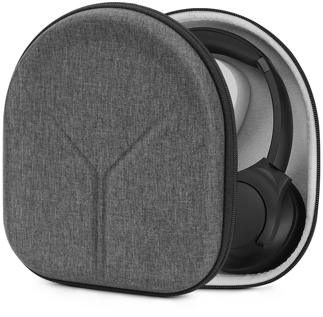 Main image of Shield Headphones Case Compatible with Anker Soundcore Life Q30/Q20, Q11i, Space Q45, Replacement Protective Hard Shell Travel Carrying Bag with Cable Storage (Light Grey)