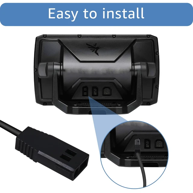 Alt view image 3 of 7 - PC-11 Filter Power Cord 720057-1 Replacement Power Cable Compatible with Humminbird Helix 8 9 10 12 15 Series Fish Finder, 6.56Feet Black
