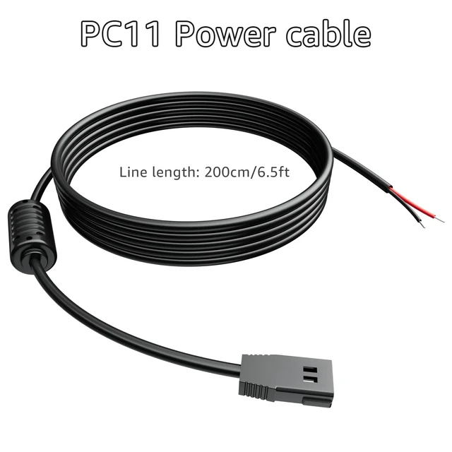 Alt view image 2 of 7 - PC-11 Filter Power Cord 720057-1 Replacement Power Cable Compatible with Humminbird Helix 8 9 10 12 15 Series Fish Finder, 6.56Feet Black
