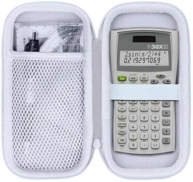 Main image of Case for Texas TI-30XIIS/TI-30XS/Casio fx-115ES Plus 2 Calculator Fits for TI-30Xa /TI-36X Pro/FX-991 ES Plus-2nd Edition/FX-82 ES Scientific Calculator,White Case
