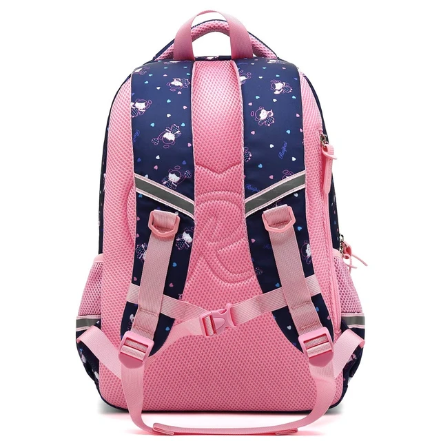 Alt view image 6 of 7 - Kids Girls School Backpack with Chest Strap Princess Cute Big Elementary Bookbag (Medium, Royalblue)