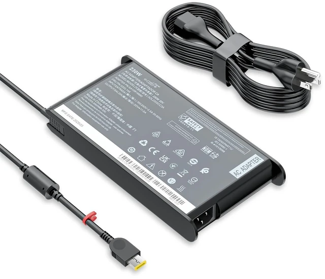 Main image of 230W 20V 11.5A AC Adapter Fit for Lenovo Laptop Charger; Legion 5 7 5P C7 S7 Y540 Y545 Y730 Y740 Y900 Y910 Y920 Y7000 Thinkpad P1 P51 P52 P53 P70 P71 P72 P73 ADL230NDC3A 01FR044 01FR046 Power Supply