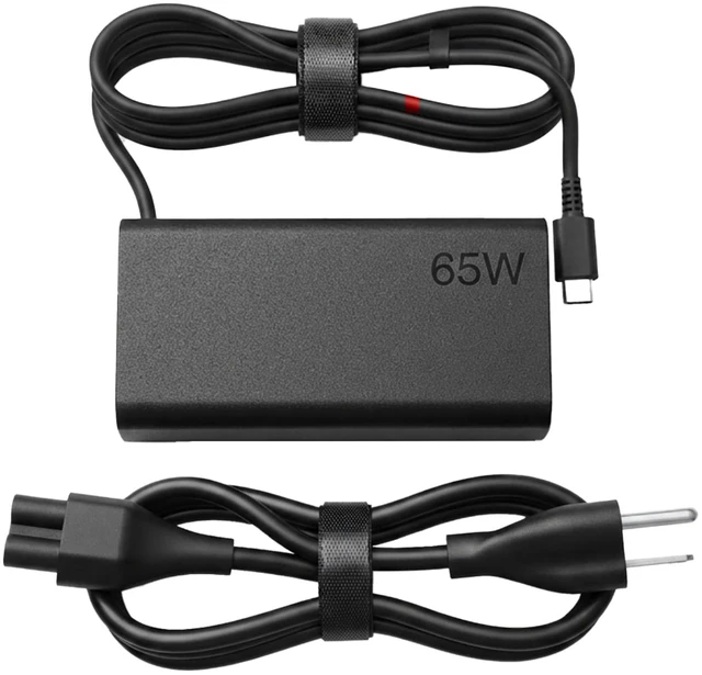 Main image of 2026 Slim 65W USB Type C(USB-C) Laptop Charger Compatible with Lenovo ThinkPad X1 Carbon T14 T14S T15 T16 E14 E15 X13,Yoga Replacement for Lenovo Laptop Charger Power Adapter