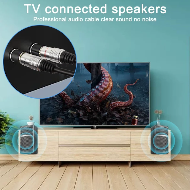 Alt view image 7 of 7 - 6.35mm to 2 RCA Splitter Cable, 6.5mm 1/4" Female TRS to Dual RCA Male Stereo Audio Connector Wire Adapter-50cm/19.6Inch