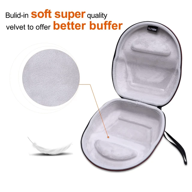 Alt view image 2 of 7 - LLTGEM EVA Hard Case for Razer BlackShark V2 X / V2 Pro Gaming Headset Fits Razer BlackShark V2 X/V3 X/V3/V2 Pro/V3 Pro & Razer Barracuda X Wireless Gaming Headset Headphone, Case Only