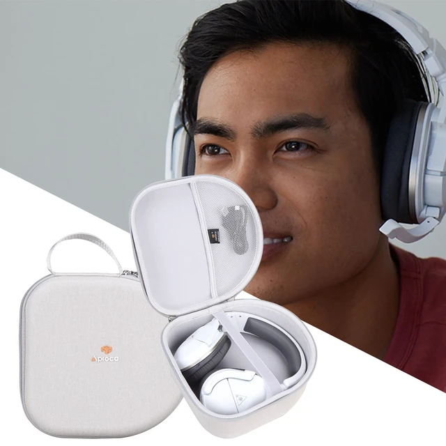 Alt view image 4 of 7 - Portable Case Compatible with Turtle Beach Stealth 600/700 Gen 3/700 Gen 2 MAX Wireless Multiplatform Amplified Gaming Headset and Accessories, Grey