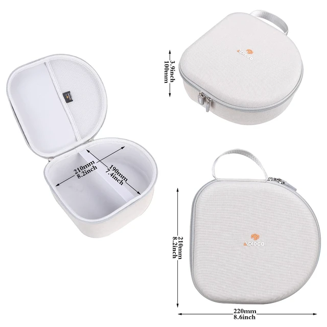 Alt view image 6 of 7 - Portable Case Compatible with Turtle Beach Stealth 600/700 Gen 3/700 Gen 2 MAX Wireless Multiplatform Amplified Gaming Headset and Accessories, Grey