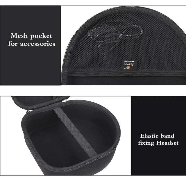 Alt view image 3 of 7 - Portable Case Compatible with Turtle Beach Stealth 600/700 Gen 3/700 Gen 2 MAX Wireless Multiplatform Amplified Gaming Headset and Accessories, Black