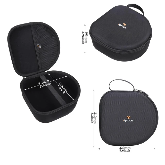 Alt view image 6 of 7 - Portable Case Compatible with Turtle Beach Stealth 600/700 Gen 3/700 Gen 2 MAX Wireless Multiplatform Amplified Gaming Headset and Accessories, Black