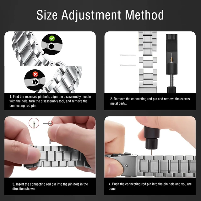 Alt view image 6 of 7 - 26mm QuickFit Metal Band for Garmin Fenix 9 Pro 51mm/9 - Silver Solid Stainless Steel Wristband Strap, Exquisite Replacement Band for Garmin Fenix 8 Pro 51mm/Fenix 8/D2 Mach 2 Pro/D2 Mach 2