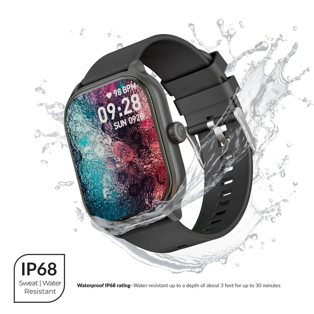Alt view image 6 of 7 - SC-181SW 2-inch Touch Screen Smartwatch with Heart Rate Monitor, Blood Pressure, Oxygen Levels, Calories, Steps, Sleep Monitoring, Voice Assistance & IP67 Waterproof Fitness Tracker