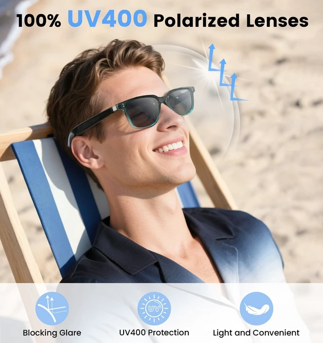 Alt view image 5 of 7 - AI Translation Smart Glasses with Chat GPT for Men& Women, Bluetooth 5.4 Sunglasses with Translator 100 Languages,Multifunctional Outdoor UV Protection Glasses for Travel Trade Business-Gray2