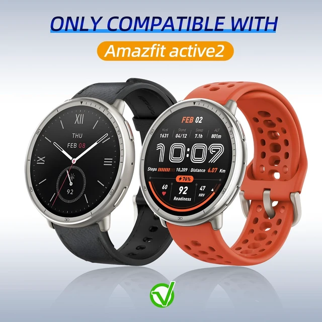 Alt view image 2 of 7 - 3 Pack for Amazfit Active 2 Screen Protector Case Hard PC,Built-in Tempered Glass Film,Full Coverage,All-Around,Shockproof,Bumper,Protective Cover,Protective Accessories