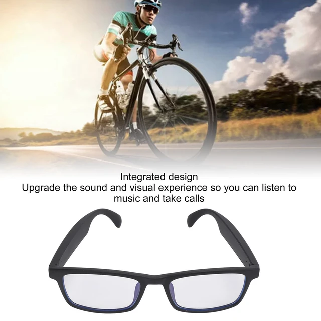 Alt view image 5 of 7 - Smart Sound Glasses Bluetooth Sunglasses with Microphone Blue Light Blocking Touch Voice Assistant for Outdoor Cycling Running Driving