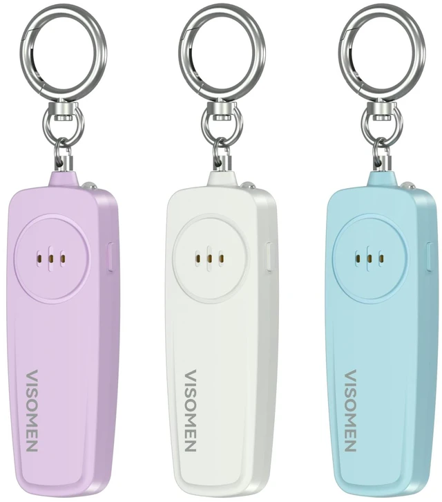Main image of 130dB Personal Safety Alarm - Portable Self Defense Keychain, 3-Pack Loud Siren with Flashing LED, Replaceable AAA Battery, Emergency Alarm for Women, Girls, Kids, Seniors