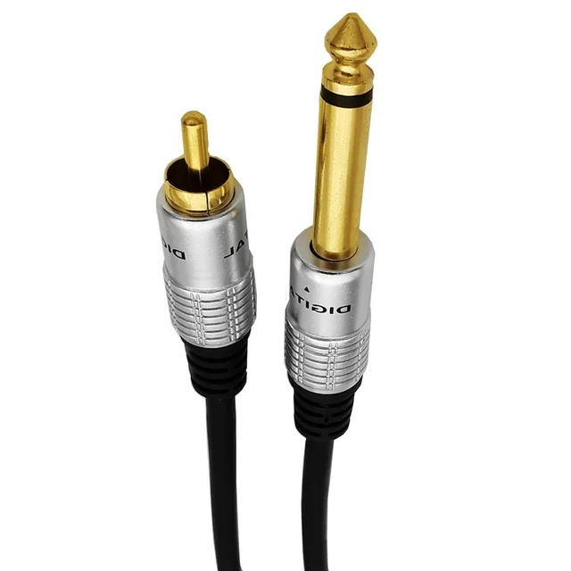 Alt view image 2 of 5 - 6.35mm to RCA, RCA to 1/4 Mono TS Cable, Gold Plated 6.35mm Mono Male to RCA Male Audio Interconnect Cable 6Feet/1.8M
