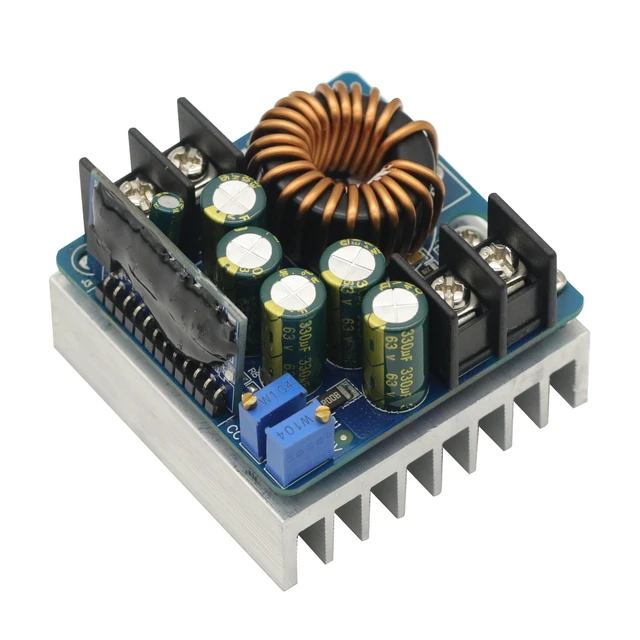 Alt view image 2 of 6 - DC-DC 400W High-Power Step Down Buck Converter, 10-60V Input, 0-45V Output, 0.2-15A Constant Current, 280W Max Power, 92%-96% Efficiency, Input Undervoltage Protection