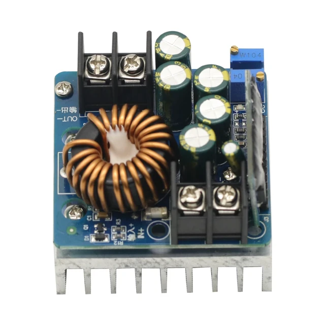 Alt view image 4 of 6 - DC-DC 400W High-Power Step Down Buck Converter, 10-60V Input, 0-45V Output, 0.2-15A Constant Current, 280W Max Power, 92%-96% Efficiency, Input Undervoltage Protection