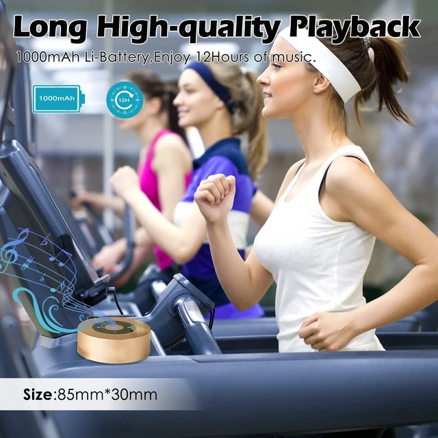 Alt view image 4 of 6 - Smart LED Touch Play Bluetooth Speaker Portable Wireless Speakers with HD Sound / 12-Hour Playtime/Bluetooth 5.0 / Micro SD Support, for iPhone/ipad/Samsung/Tablet/Laptop/Notebook (Gold)