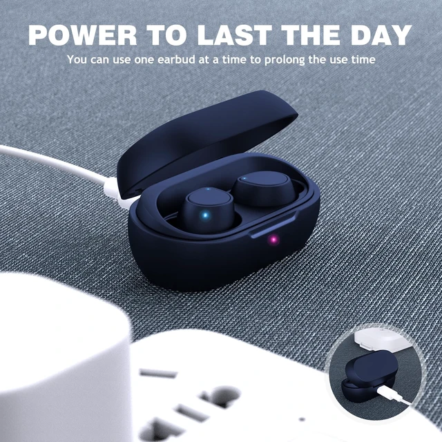 Alt view image 3 of 7 - 5.2 Bluetooth Headphones for Apple Android Wireless Earbuds with Case Small Ear Buds True Earphones with Mic for Samsung S26 S25 S24 S23 for iPhone Duo 18 17 17e 16 16e 15 Pro Max 14 Plus 13 12
