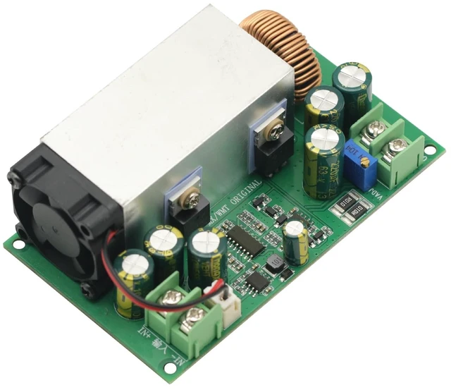 Main image of DC-DC 600W 25A Step Down Power Supply w/Fan Buck Adjustable Voltage Converter Module 12-75V to 2.5-50V