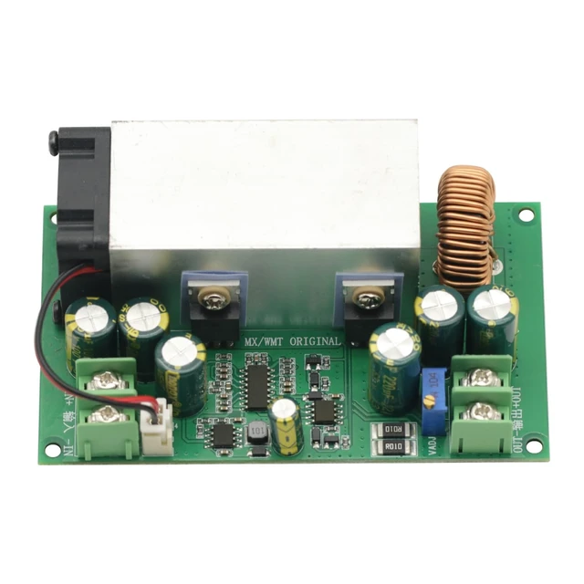Alt view image 2 of 5 - DC-DC 600W 25A Step Down Power Supply w/Fan Buck Adjustable Voltage Converter Module 12-75V to 2.5-50V