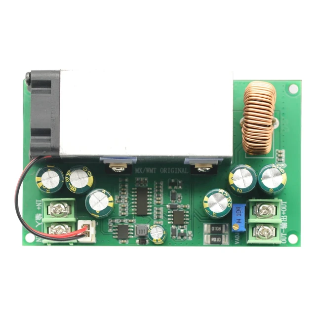 Alt view image 4 of 5 - DC-DC 600W 25A Step Down Power Supply w/Fan Buck Adjustable Voltage Converter Module 12-75V to 2.5-50V