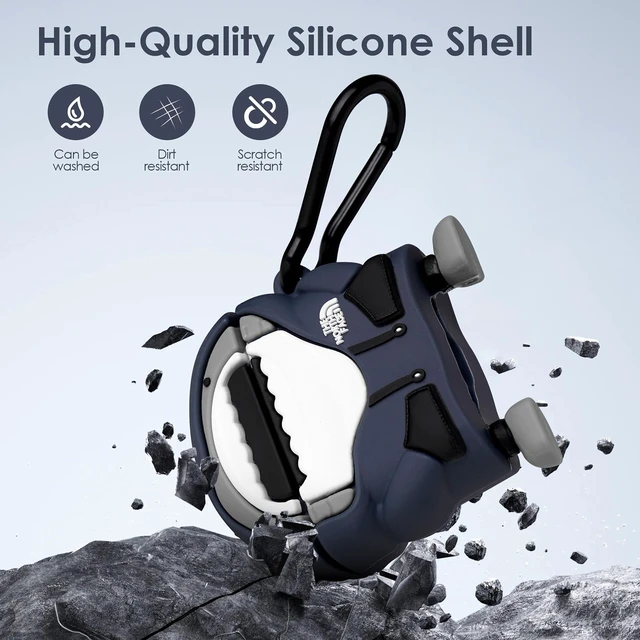 Alt view image 4 of 7 - Cute Case for AirPods 4 Case Cover, 3D Cartoon AirPods 4th Generation Protective Case with Keychain, Kawaii Cool Silicone Airpods 4 Accessories Funny Anime Design (Airpods 4th(2024))