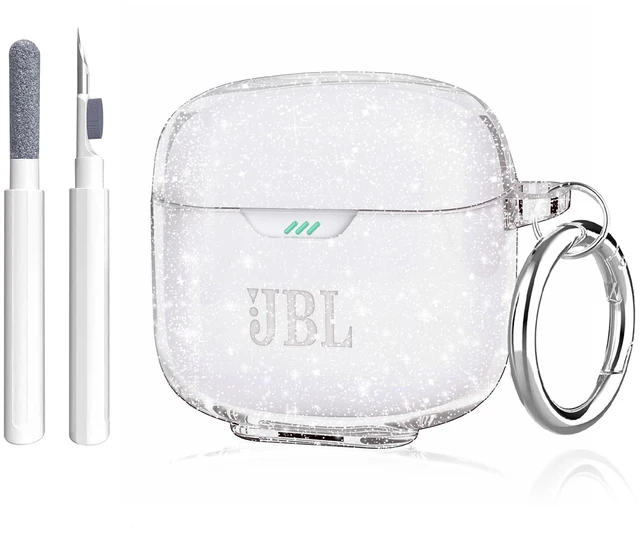 Main image of for JBL Tune Flex Case Clear Glitter,Cute Sparkle for JBL Earbuds Soft TPU Cover Bling for JBL Tune Flex Case Cover 2024 JBL Accessories with Carabiner&Cleaning Pen Women Girls-Glitter