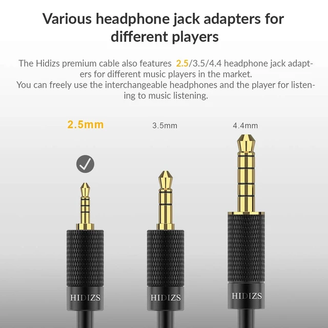 Alt view image 4 of 7 - BL2.5 Detachable Balanced Earphone Cable, 2.5mm Plug Replacement Headphone Audio Cord Headphone Upgraded Cable-2 Pin 0.78mm IEM Cord for MS4 MS2 MS1 KZ ES4 ZSR ZST ZSR ED16 ZS10 TFZ TRN (2.5mm)