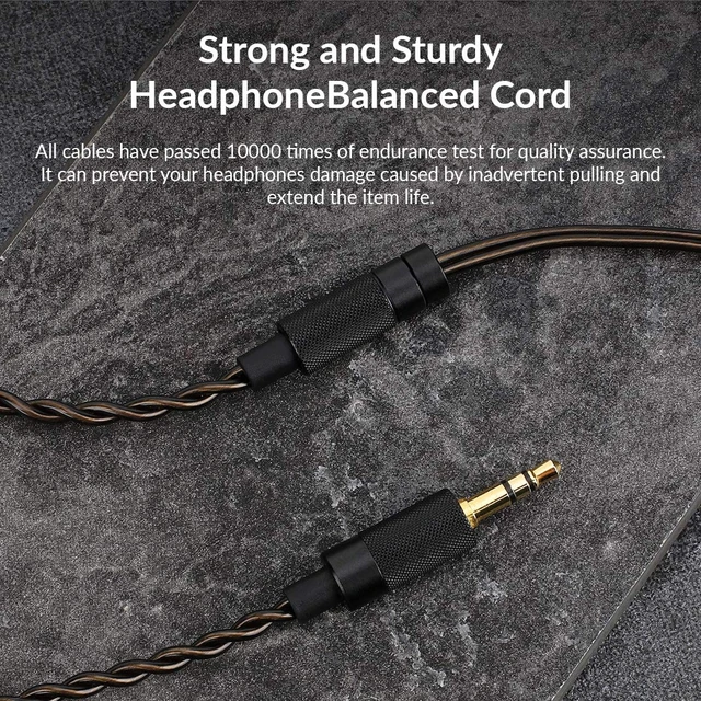 Alt view image 5 of 7 - BL2.5 Detachable Balanced Earphone Cable, 2.5mm Plug Replacement Headphone Audio Cord Headphone Upgraded Cable-2 Pin 0.78mm IEM Cord for MS4 MS2 MS1 KZ ES4 ZSR ZST ZSR ED16 ZS10 TFZ TRN (2.5mm)