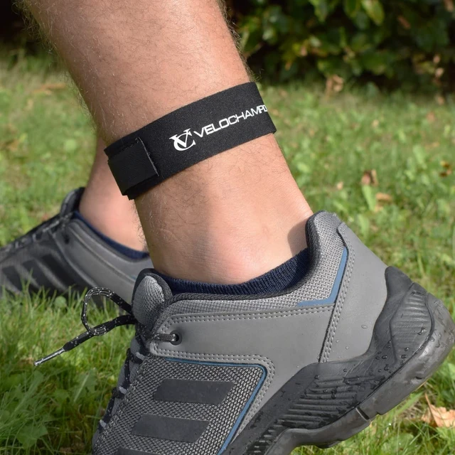 Alt view image 3 of 6 - Neoprene Triathlon Ankle Timing Chip Strap, One Size Fits All Adjustable, Lightweight Elastic Race Timing Chip Holder for Swimming, Cycling, Running, Triathlon & Marathon