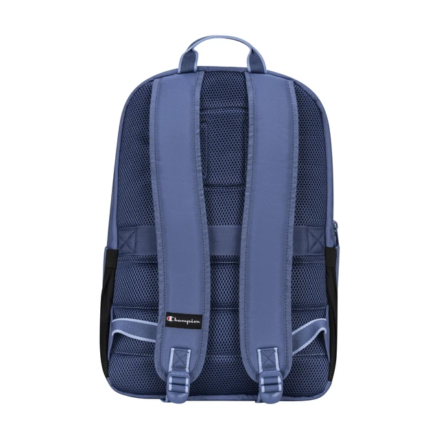 Alt view image 3 of 6 - Steady Laptop Backpack, Seven Seas Blue/Pewter Blue, One Size Padded Adjustable Straps and Water Bottle Pockets