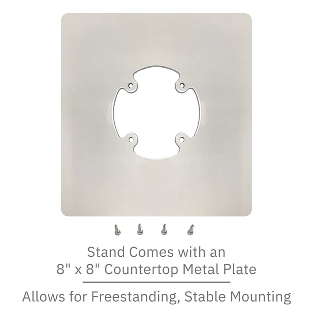 Alt view image 6 of 7 - DCCStands Freestanding Swivel and Tilt Pax A920 / A920 Pro Terminal Stand (White)