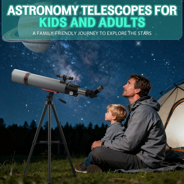 Alt view image 6 of 7 - 90mm Telescopes for Adults Astronomy, 30X-180X High Powered Telescopes,Gray 600mm Refracting Telescope for Moon, FMC Optics, Kids & Beginners Gifts with Phone Adapter, Adjustable Tripod, Carry Bag