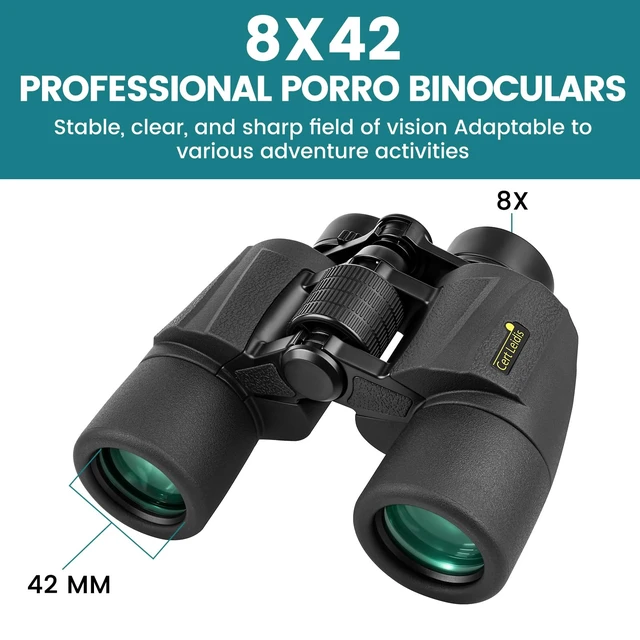 Alt view image 2 of 7 - UHD 8x42 Binoculars for Adults High Powered - IP67 Waterproof Large View, BAK4 Porro Prism, FMC-Coated, Professional for Bird Watching, Cruise Ship, Hunting, Travel, Hiking, Gifts for Men
