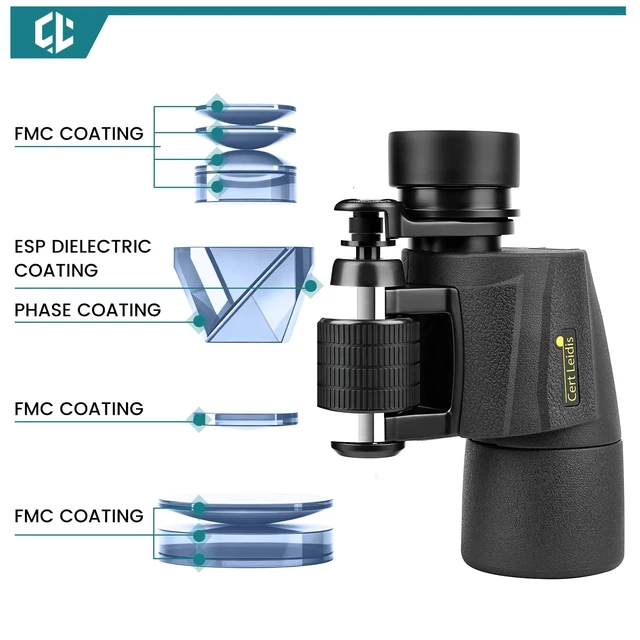 Alt view image 6 of 7 - UHD 8x42 Binoculars for Adults High Powered - IP67 Waterproof Large View, BAK4 Porro Prism, FMC-Coated, Professional for Bird Watching, Cruise Ship, Hunting, Travel, Hiking, Gifts for Men
