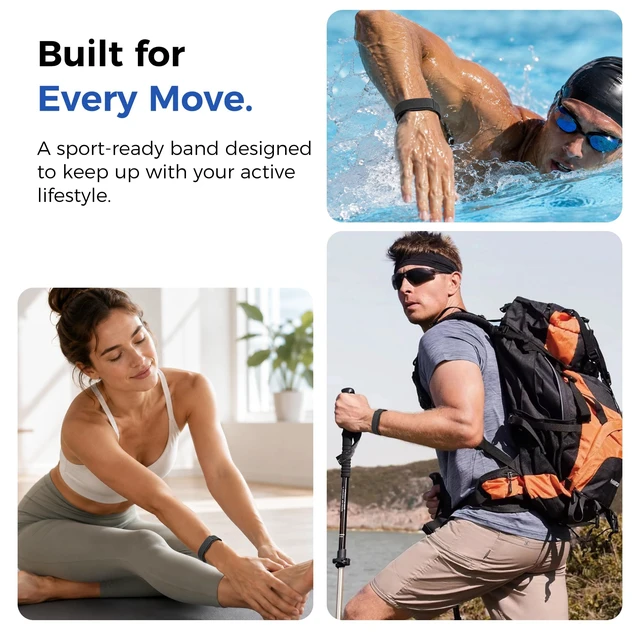 Alt view image 6 of 7 - Breathable Nylon Bands Compatible with Google Fitbit Air Band Adjustable Woven Replacement Strap for Women Men Workout-Friendly Daily Wear, Sweatproof Wristband for Fitbit Air Accessories