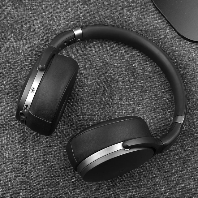 Alt view image 4 of 7 - Earpads for Sennheiser HD4.50BT/ HD4.50BTNC/ HD4.50SE, Leather Black Also for HD450BT/ HD450/ HD4.40BT Headphones, Ear Pads Replacement for Sennheiser HD4.30G/ HD4.20S/ HD458BT/ HD400S/ HD350BT