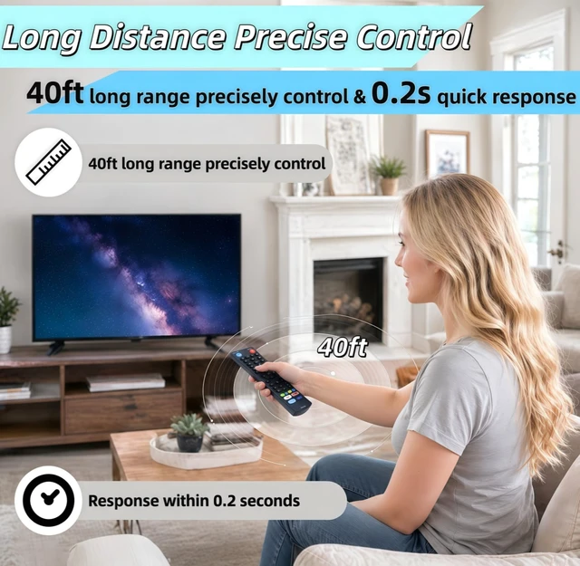 Alt view image 7 of 7 - New V3 Pro Bluetooth Voice Remote Control - Compatible with vSeeBox V1, V2, V3, V5 Pro, V3 Plus, Elite & Max - Bluetooth Smart TV Box Remot with Strong Signal for Enhanced Control