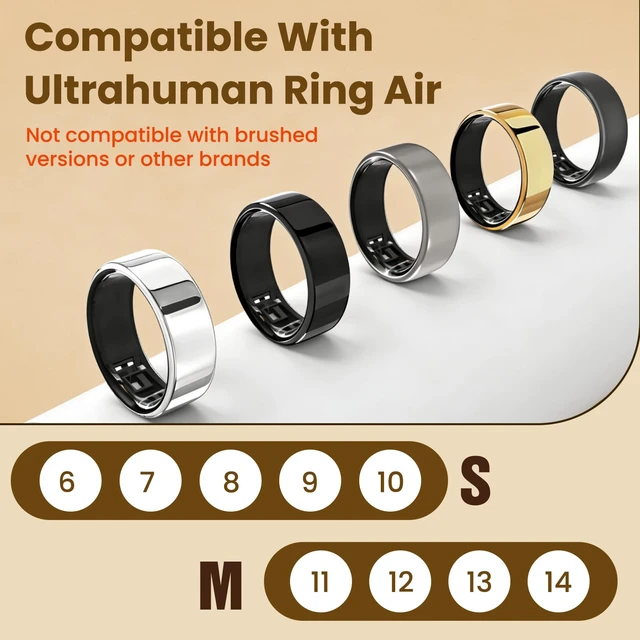 Alt view image 2 of 7 - 10 Pack Cover Compatible with Ultrahuman Ring Air, Ultra-Thin 0.13mm Invisible Protector, Scratch-Resistant Full-Cover Film for Daily Wear (Size M for 11/12/13/14)