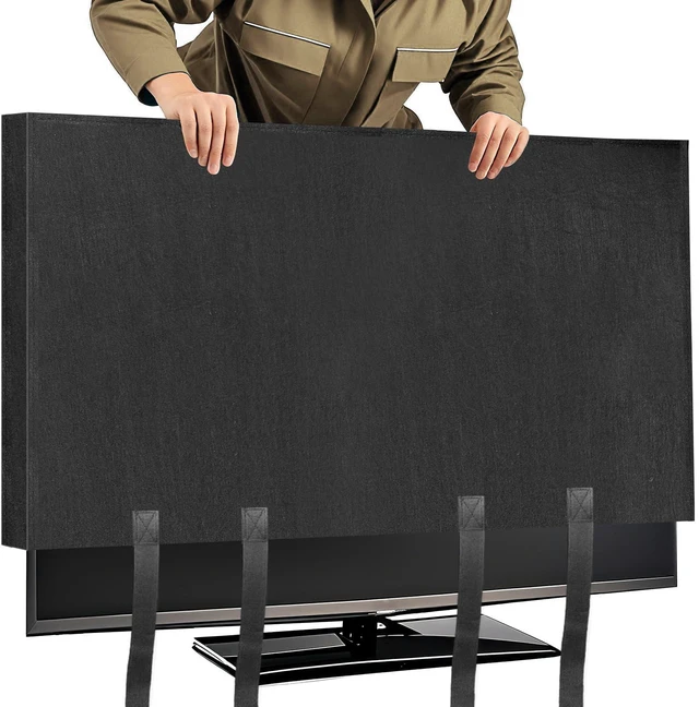 Main image of TV Cover Moving Dust Anti-Scratch TV Screen Cover Fits 70"-75" TV with Bottom Strap for Protection TV Moving Home Renovation Pet Scratch or Other Furniture