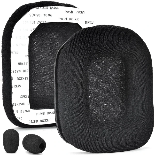 Main image of Replacement A20 Velour Ear Pads and Microphone Foam Cover Ear Cushion Compatible with Astro Gaming A20 Wireless Headset(All Black)