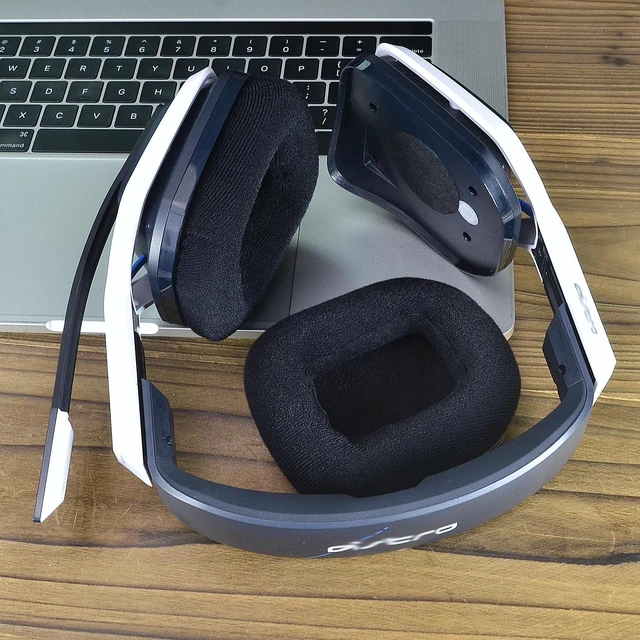 Alt view image 5 of 7 - Replacement A20 Velour Ear Pads and Microphone Foam Cover Ear Cushion Compatible with Astro Gaming A20 Wireless Headset(All Black)