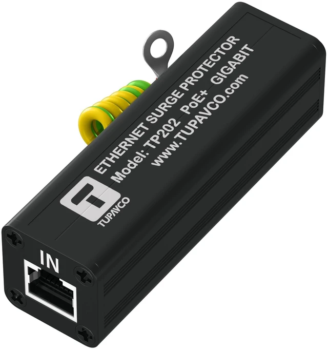 Main image of Ethernet Surge Protector PoE++ Gigabit TP202 For Gigabit & PoE++ use, with up to 1000 Mbps speeds