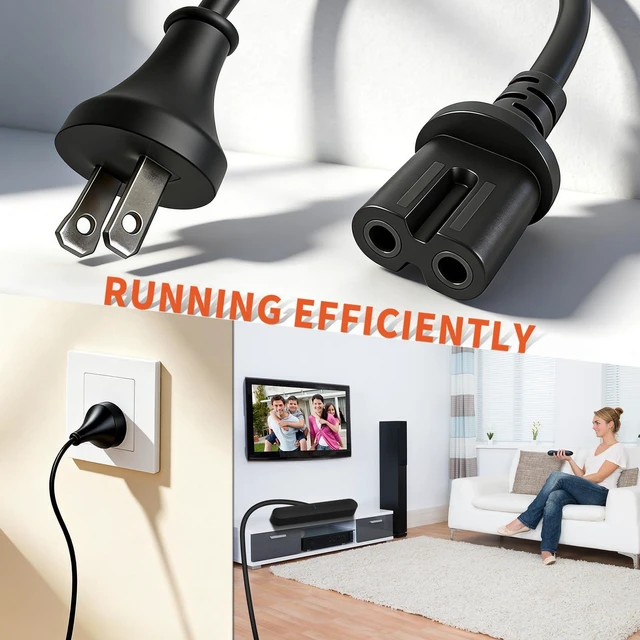 Alt view image 4 of 7 - for Sonos Power Cord 8.2-Foot Extension Cord Black Compatible with Sonos Five, Sonos Play 5, Beam, Ray, Sonos Arc, Arc Ultra, Amp, Playbase, Sub Gen 3 and Sub Mini