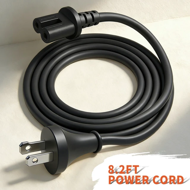 Alt view image 5 of 7 - for Sonos Power Cord 8.2-Foot Extension Cord Black Compatible with Sonos Five, Sonos Play 5, Beam, Ray, Sonos Arc, Arc Ultra, Amp, Playbase, Sub Gen 3 and Sub Mini