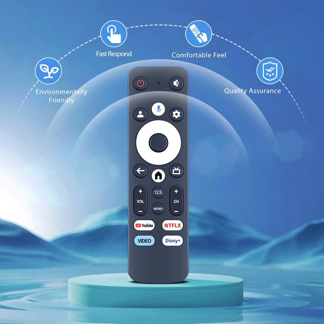 Alt view image 3 of 5 - New GTV-RC-AU Voice Replacement Remote Control for EKO Google TV K320UGT K400UGT K550UGT