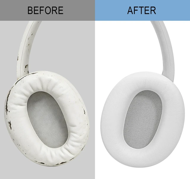 Alt view image 6 of 7 - GVOEARS Ear Pads for Sony WH-XB900N / WH-CH710N / WH-CH720N - White